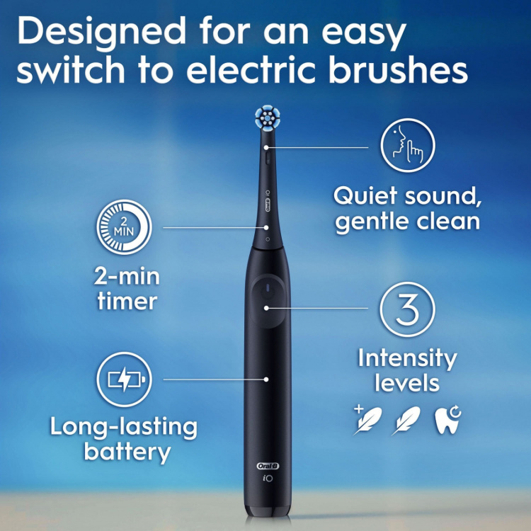 Oral B Eltandborste iO2 Series Duo Night Black / Forest Green Oral B Eltandborste iO2 Series Duo Night Black / Forest Green