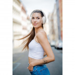 Audeeo Hörlurar Over-Ear Hybrid ANC ENC Serenehush Vit