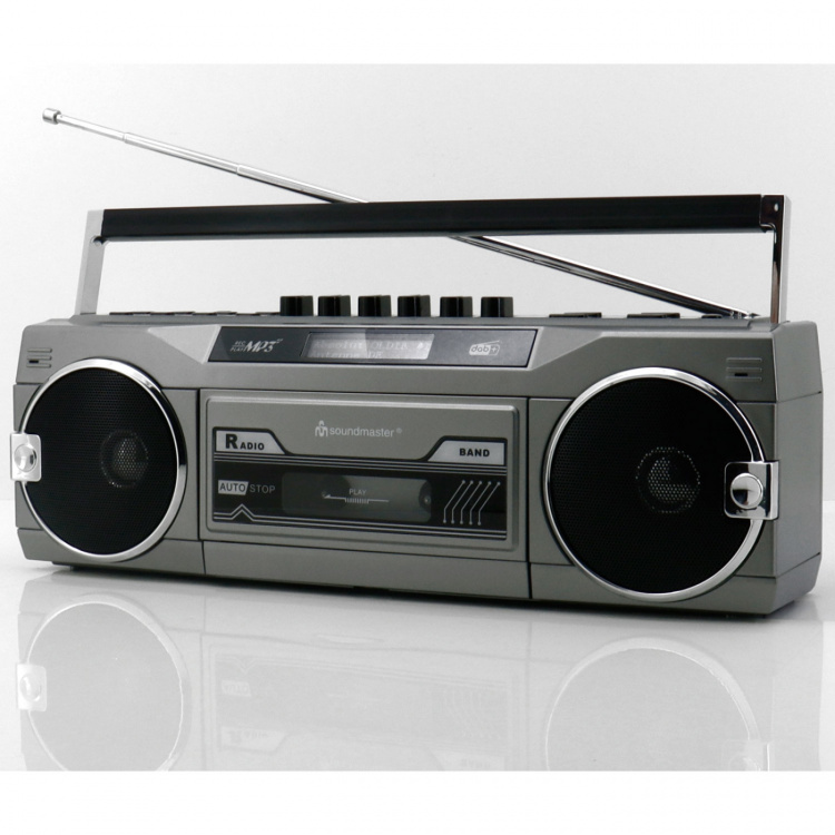 Soundmaster Kassettradio Stereo Bluetooth SRR80TI Silver Soundmaster Kassettradio Stereo Bluetooth SRR80TI Silver