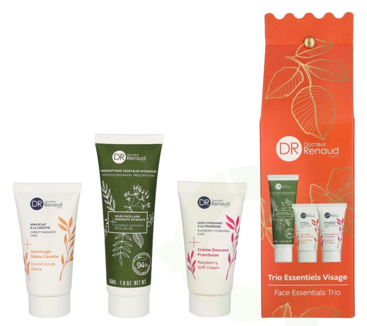 Dr. Renaud Facial Essential Trio Set 90 ml Micellar Gel 50ml/Scrub Detox 20ml/Soft Cream 20ml