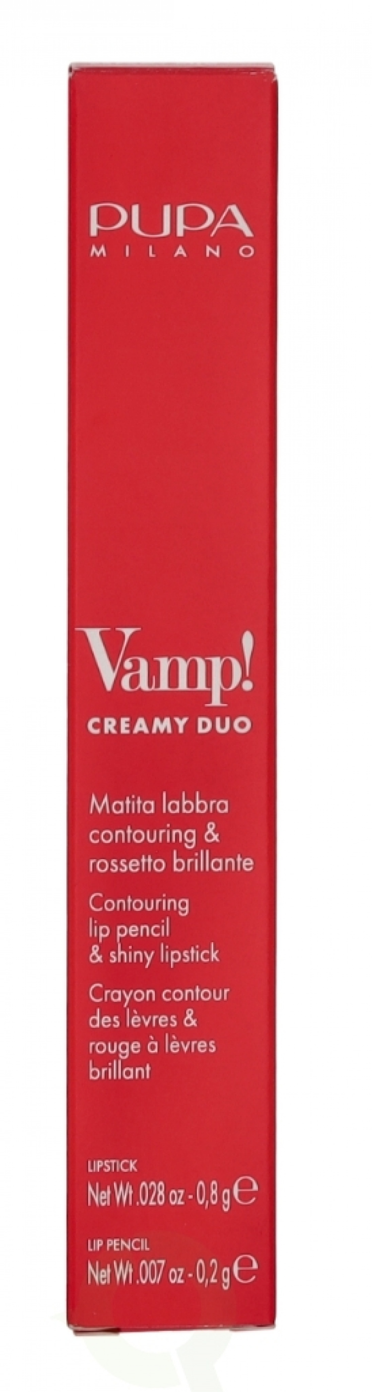 Pupa Milano Pupa Vamp! Creamy Duo Lip Pencil 1 g #008 Vintage Rose / Lipstick 0,8g / Pencil 0,2g