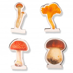 Kikkerland Mushroom Magnetiska bokmärken - 2,75 cm x 3,5 cm x 0,25 cm Kikkerland Mushroom Magnetiska bokmärken - 2,75 cm x 3,5 cm x 0,25 cm