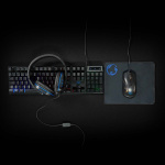 Nedis Gaming Combo Kit | 5-i-1 | Tangentbord, headset, mus och musmatta | Svart | QWERTY | ND Layout