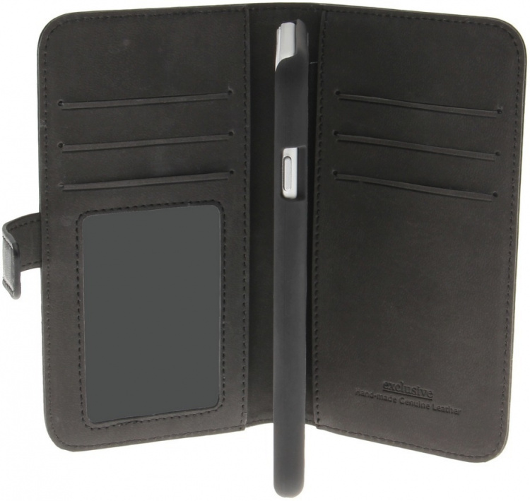 Insmat Flip Case Plånboksfodral till iPhone 6 / 6s / 7 / 8 / SE, svart Insmat Flip Case Plånboksfodral till iPhone 6 / 6s / 7 / 8 / SE, svart