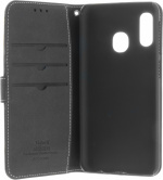 Insmat Exklusivt Flip Case plånboksfodral, Samsung Galaxy A20e, svart Insmat Exklusivt Flip Case plånboksfodral, Samsung Galaxy A20e, svart