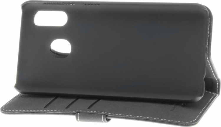 Insmat Exklusivt Flip Case plånboksfodral, Samsung Galaxy A20e, svart Insmat Exklusivt Flip Case plånboksfodral, Samsung Galaxy A20e, svart
