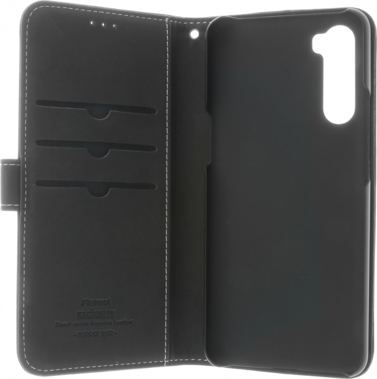 Insmat Exklusivt Flip Case plånboksfodral, Oneplus Nord, svart