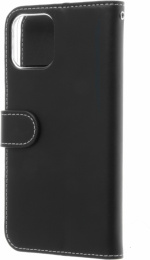 Insmat Exclusive Flip Case Plånboksfodral, iPhone 12 / 12 Pro, svart Insmat Exclusive Flip Case Plånboksfodral, iPhone 12 / 12 Pro, svart