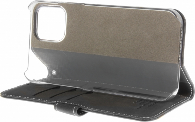 Insmat Exclusive Flip Case Plånboksfodral, iPhone 12 / 12 Pro, svart Insmat Exclusive Flip Case Plånboksfodral, iPhone 12 / 12 Pro, svart