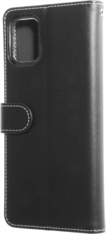 Insmat Exklusivt Flip Case plånboksfodral, Samsung Galaxy A71, svart