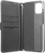 Insmat Exklusivt Flip Case plånboksfodral, Samsung Galaxy A71, svart