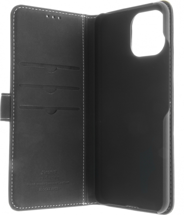 Insmat Exklusivt Flip Case plånboksfodral, Xiaomi Mi 11 Lite 5G / 11 Lite 5G NE, svart