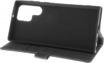 Insmat Exklusivt Flip Case plånboksfodral, Samsung Galaxy S22 Ultra 5G, svart