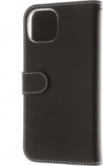 Insmat Exclusive Flip Case plånboksfodral, iPhone 14 Pro, svart