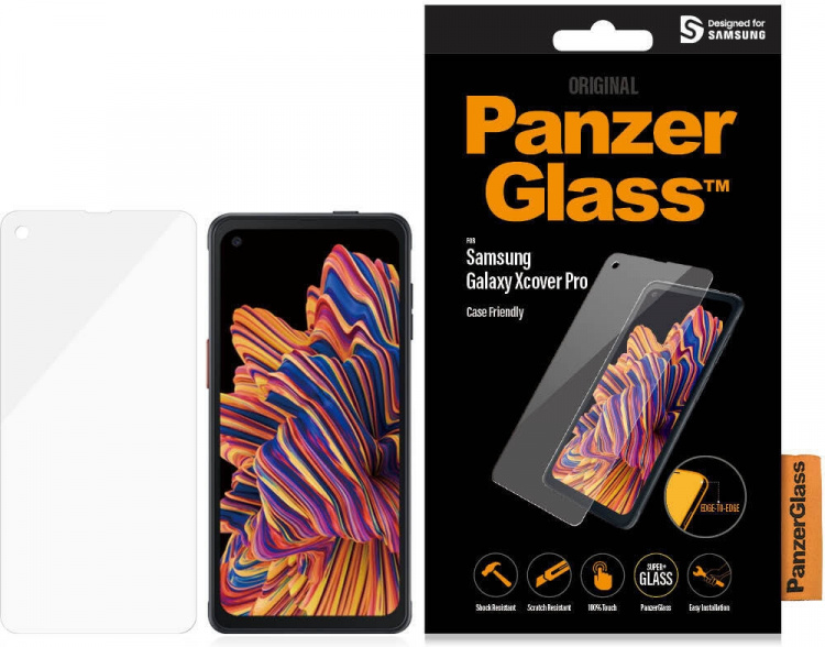 PanzerGlass Case Friendly pansarglas, Samsung Galaxy Xcover Pro PanzerGlass Case Friendly pansarglas, Samsung Galaxy Xcover Pro