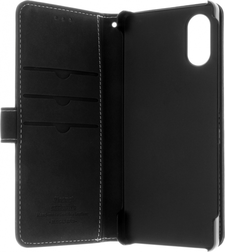 Insmat Exclusive Flip Case plånboksfodral, Sony Xperia 5 V, svart