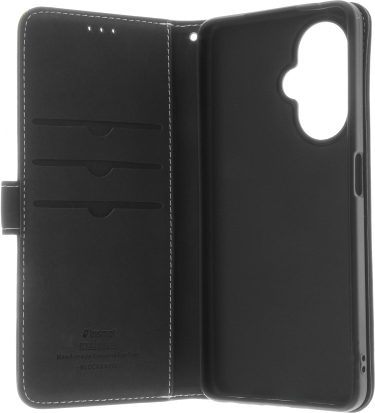 Insmat Exklusivt Flip Case plånboksfodral, OnePlus Nord CE 3 Lite, svart Insmat Exklusivt Flip Case plånboksfodral, OnePlus Nord CE 3 Lite, svart