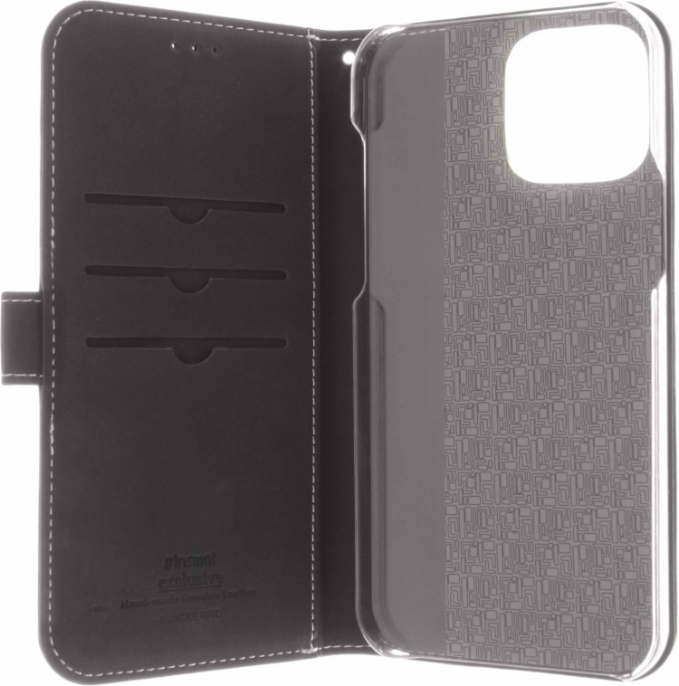 Insmat Exclusive Flip Case Plånboksfodral, iPhone 13 Pro Max, svart