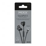 MIXX Hörlurar Soundport USB-C In-Ear Trådbunden Svart