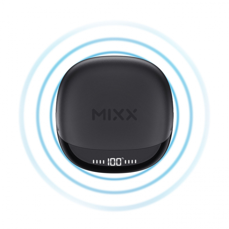 MIXX Hörlurar Mini Charge 2 In-Ear Tws Qi Trådlös Svart MIXX Hörlurar Mini Charge 2 In-Ear Tws Qi Trådlös Svart