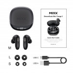 MIXX Hörlurar Mini Charge 2 In-Ear Tws Qi Trådlös Svart MIXX Hörlurar Mini Charge 2 In-Ear Tws Qi Trådlös Svart