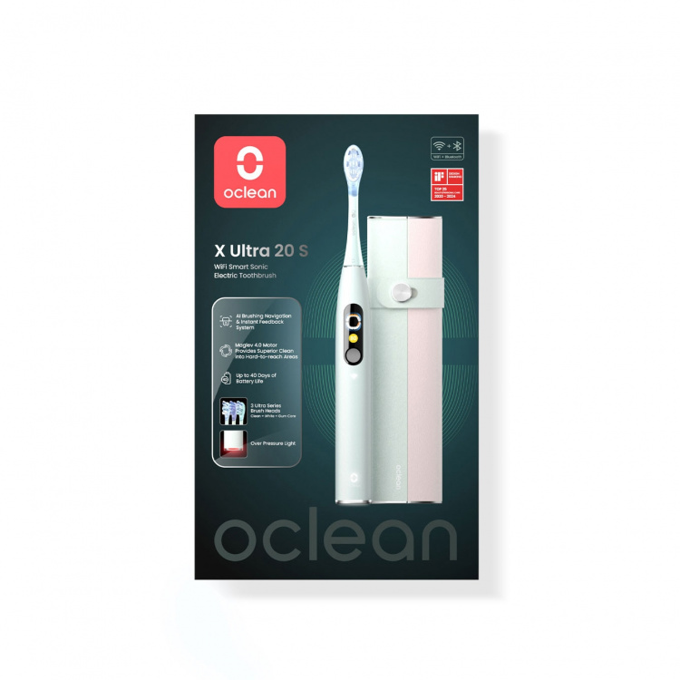 Oclean Elektrisk Tandborste X Ultra 20 Set Grön
