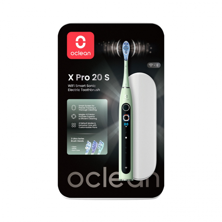 Oclean Elektrisk Tandborste X Pro 20 Set Grön