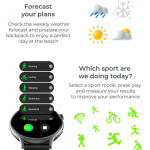 KSIX Smartklocka Core 2 AMOLED - Svart KSIX Smartklocka Core 2 AMOLED - Svart