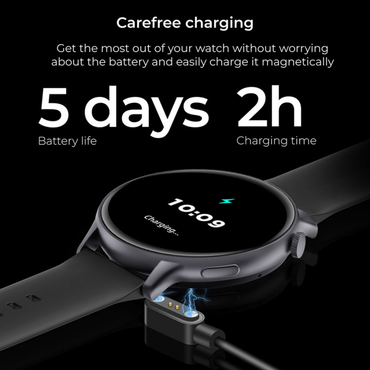 KSIX Smartklocka Core 2 AMOLED - Svart KSIX Smartklocka Core 2 AMOLED - Svart