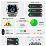 KSIX Smartklocka Hero AMOLED - Svart KSIX Smartklocka Hero AMOLED - Svart