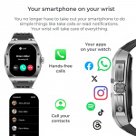 KSIX Smartklocka Hero AMOLED - Svart KSIX Smartklocka Hero AMOLED - Svart