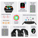 KSIX Smartwatch Olympo - black