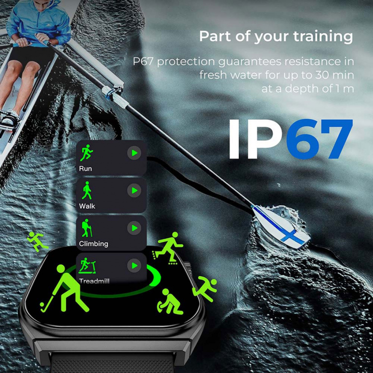 KSIX Smartwatch Olympo - black