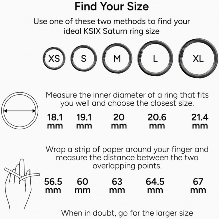 KSIX Smart Ring Saturn - L KSIX Smart Ring Saturn - L