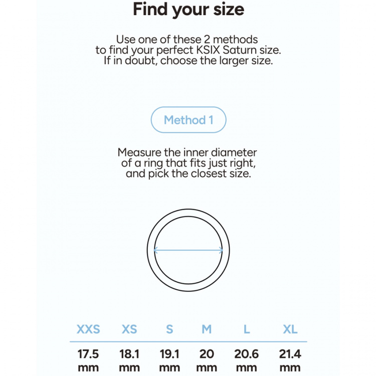 KSIX Smart Ring Saturn Svart - XL