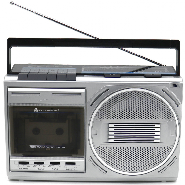 Soundmaster Kassettradio Mono Bluetooth RR20SI Silver