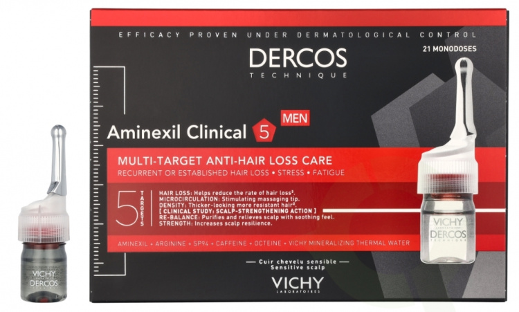 Vichy Dercos Aminexil Intensive 5 men 2016 126 ml 21 doses