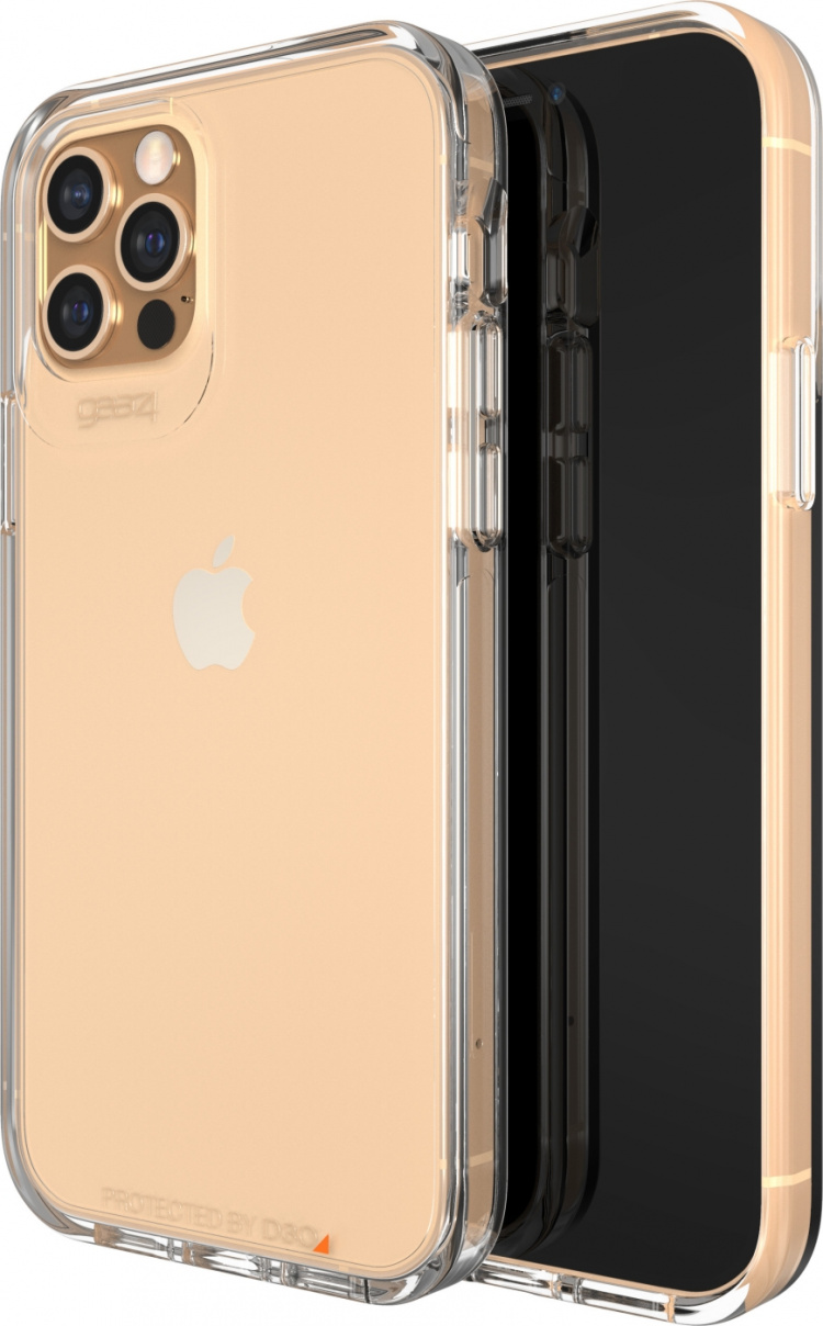 GEAR4 D3O Crystal Palace-fodral, iPhone 12 / 12 Pro, transparent