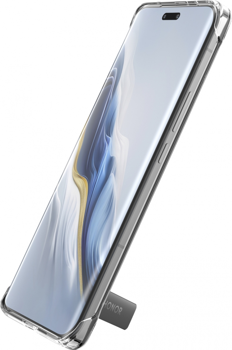 Honor Magic6 Pro skyddsfodral med stativ, svart Honor Magic6 Pro skyddsfodral med stativ, svart