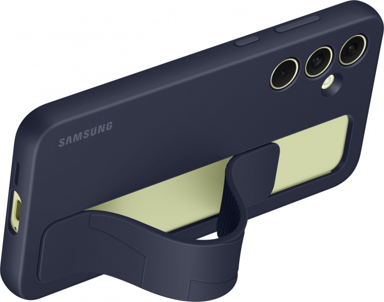 Samsung Galaxy A55 Standing Grip Fodral, blå/svart Samsung Galaxy A55 Standing Grip Fodral, blå/svart