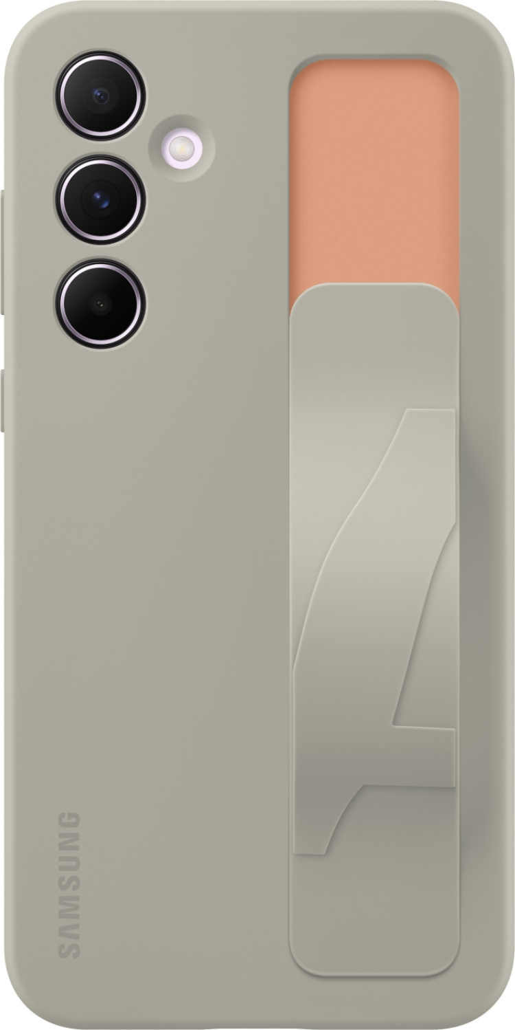 Samsung Galaxy A55 Standing Grip Fodral, grå Samsung Galaxy A55 Standing Grip Fodral, grå