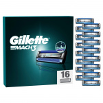 Gillette Mach3 rakblad - Blå/Svart - 16 st