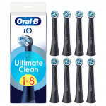 Oral B Oral-B iO Series Ultimate Clean Black ersättningsborsthuvuden - Svart - 8 st