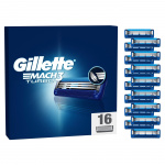 Gillette Mach3 Turbo rakblad för män - blå/grå - 16 st