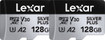 Lexar microSDXC Professional SILVER Plus UHS-I/U3/A2/4K R205/W150 (V30) - 128GB - 2-pack