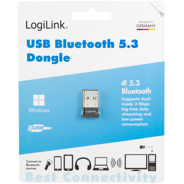 LogiLink USB-adapter Bluetooth 5.3 20m