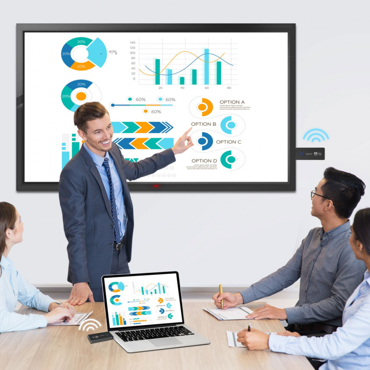 LogiLink Trådlös HDMI-överföring HDMI till HDMI-kit 1till1 4K@60Hz LogiLink Trådlös HDMI-överföring HDMI till HDMI-kit 1till1 4K@60Hz