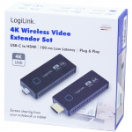 LogiLink Trådlös HDMI-överföring USB-C till HDMI-kit 1till1 4K@60Hz LogiLink Trådlös HDMI-överföring USB-C till HDMI-kit 1till1 4K@60Hz