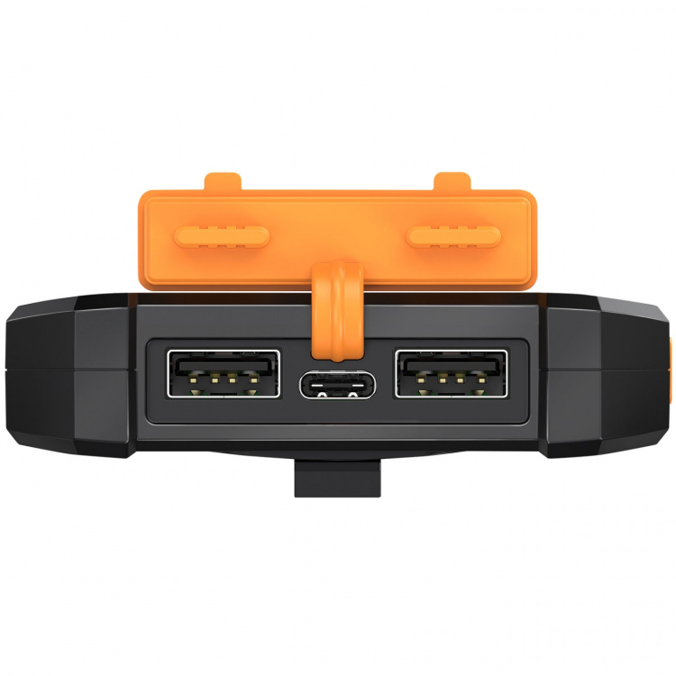 LogiLink PowerBank 6.000 mAh 10W Solcell Svart/Orange