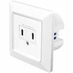 LogiLink Vägguttag med 2xUSB-C PD 25W